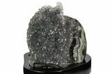 Silvery Quartz Formation With Wood Base - Uruguay #121305-2